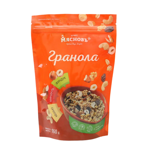 Гранола орехи и изюм МясновЪ Буфет