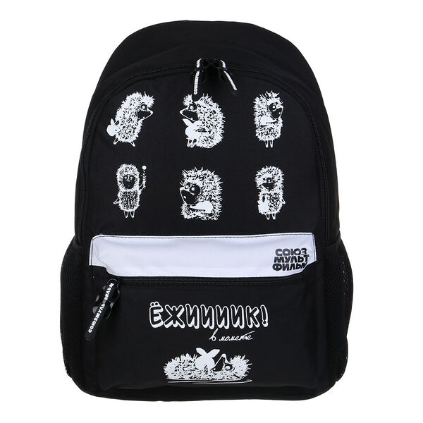 Ежик в тумане рюкзак подростковый 40х30х15 см, 1 отд., 4 кармана (1 на спинке), уплотнен.лямки, полиэстер
