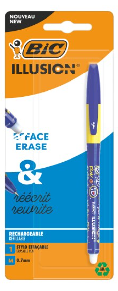 Ручка стираемая BIC Illusion синяя