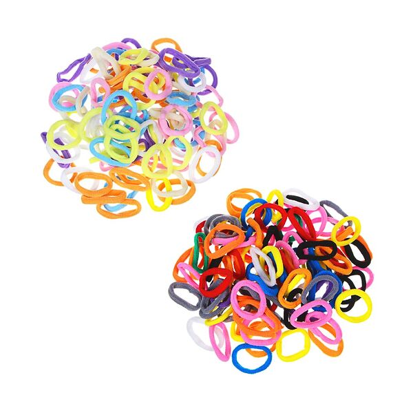 Beriotti набор резинок для волос 100шт, полиэстер, 3,5см, 7-10 цветов в ассортименте