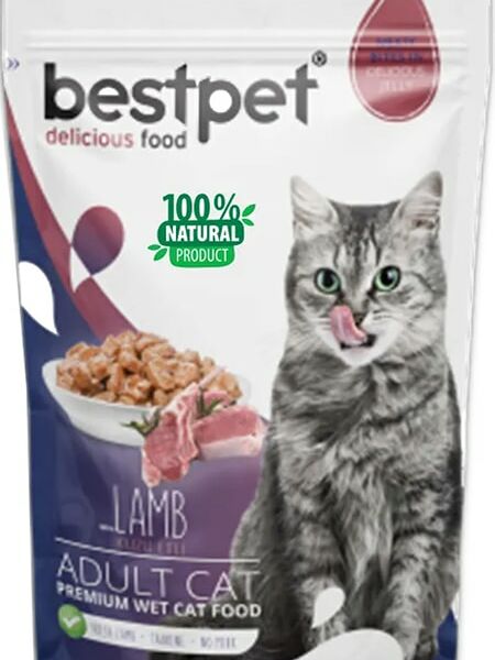 Влажный корм для кошек Bestpet с ягненком 85г*24шт