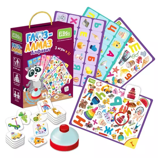 Настольная игра со звонком Глаз-Алмаз. Алфавит ET03-002