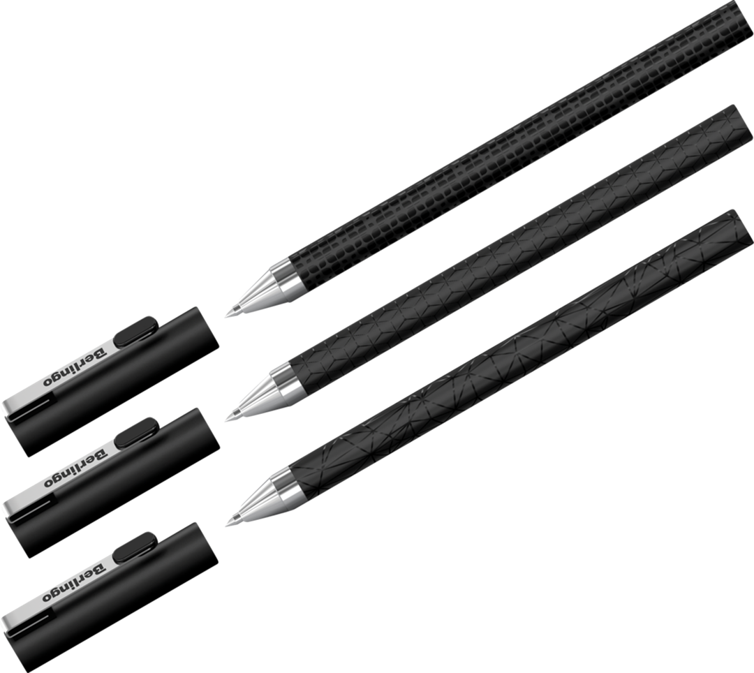 

Ручка Berlingo DoubleBlack шариковая синяя, 0,7 мм 1 шт дизайн в ассортименте