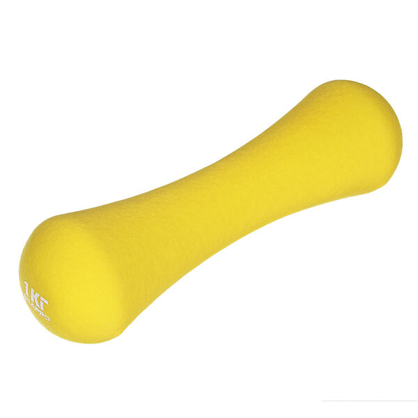 Silapro гантель в форме кости 1кг (+-100гр) , металл, неопреновое покрытие