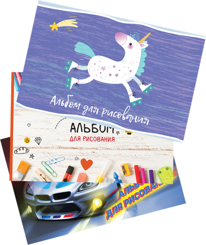 

Альбом для рисования 24 л, в ассортименте