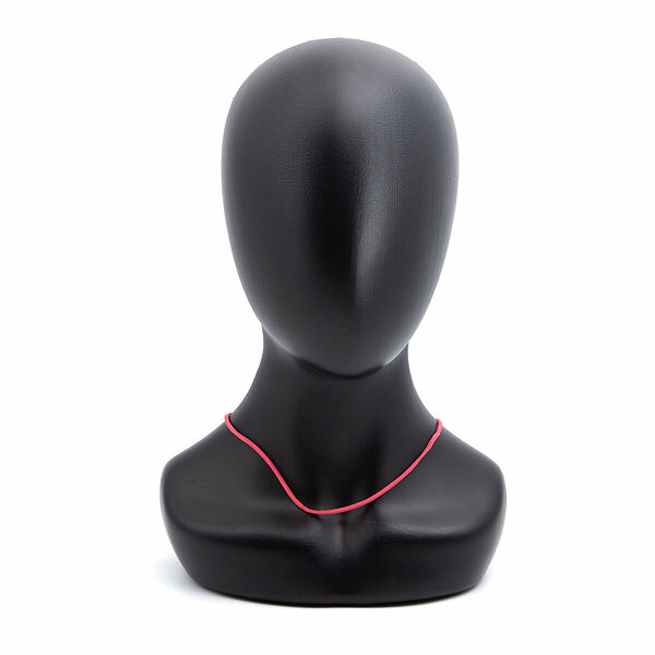 65237 Шнур с замком велюр, 2мм, 43см.(6053 красный)