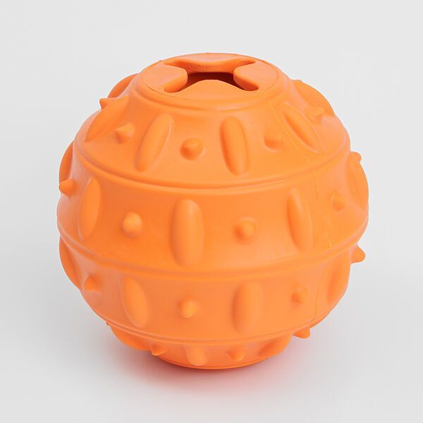 Игрушка для собак Rurri Мяч для лакомств 8 см, каучук