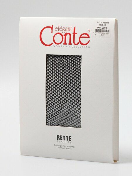 Колготки женские CONTE Elegant rette medium nero 3, Арт. 8С-68СП
