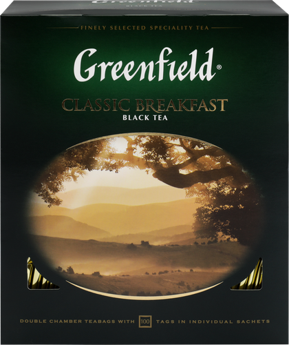 

Чай черный Greenfield Classic Breakfast 100 пакетиков 200 г