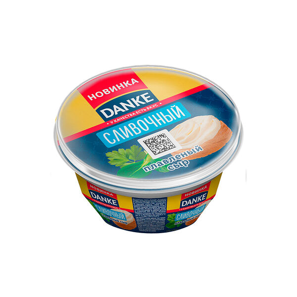 Сыр плавленый Danke Сливочный 45% пастообразный 160г стак