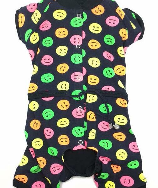 Комбинезон для собак Yoriki Смайлик L синий мальчик