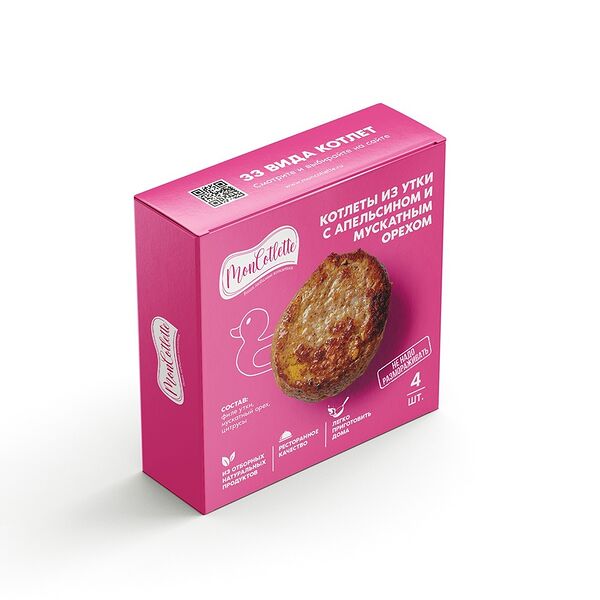 Котлета из утки с апельсином и мускатным орехом