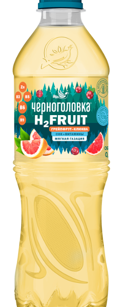 Вода ЧЕРНОГОЛОВКА Грейпфрут-Клюква с/газ ПЭТ 0.5 л