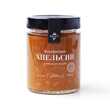 Конфитюр Briut Апельсин на сиропе из топинамбура, 250 г