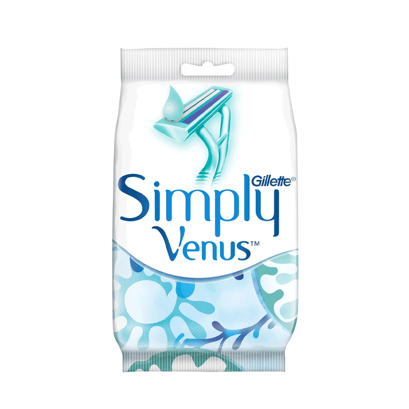 

Бритвенный станок женский Gillette Simply Venus одноразовый 2 лезвия 2 шт.