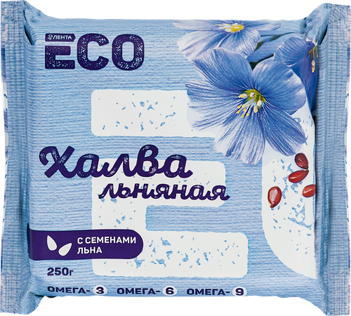 Халва льняная Лента Life с семенами льна, 250г