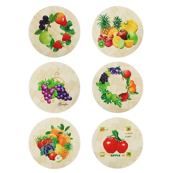 Подставка под горячее, d14см, бамбук, в ассортименте, 1 шт