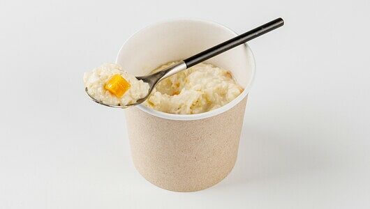 Каша пшенная с тыквой на растит молоке без добавления сахара, кафе