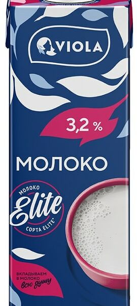 Молоко Viola питьевое 3.2% 1л