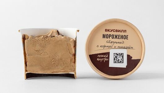 Мороженое Капучино с корицей и миндалём Продукт замороженный