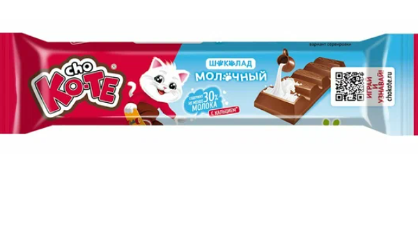 Шоколад CHO KO-TE молочный с молочной начинкой 42г