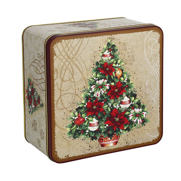 Сноу бум шкатулка жестяная, 20,3x20,3x11,4 см
