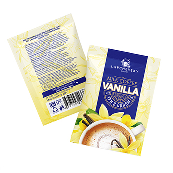 

Кофейный напиток LAPCHEVSKY Raf Vanilla растворимый "3 в 1" саше 20г, Россия