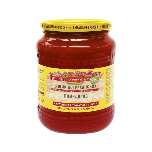 Паста томатная Ящик Астраханских Помидоров 740г ст/б Green Ray