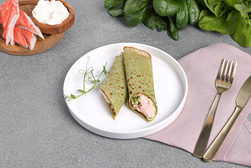 

Рулетики шпинатные Лента Fresh с крабовым муссом, вес