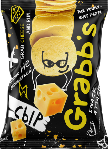 Чипсы Grabbs со вкусом сыра, 100 г