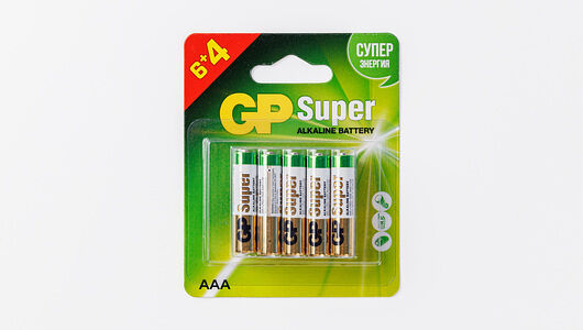 Батарейки GP Super ААА 6 + 4 шт