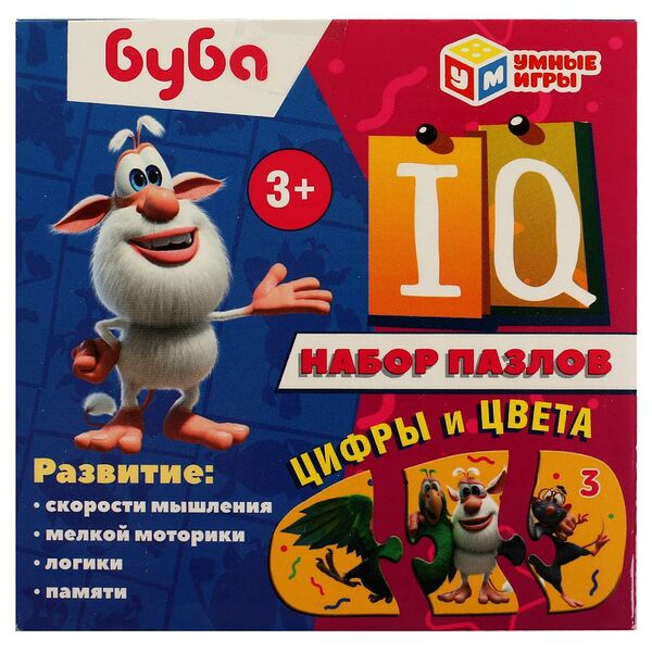 Набор IQ-пазлов Умные игры Буба. Цифры и цвета