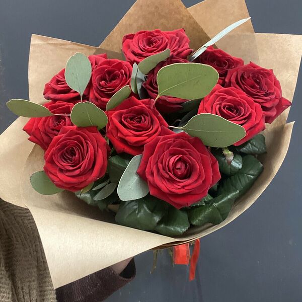 Букет роз и эвкалипта# 23