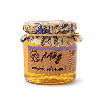 Мёд цветочный Кедровый бор Горный светлый