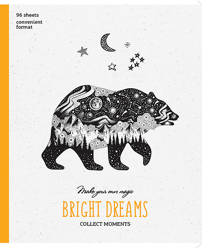 Тетрадь ARTSPACE Рисунки Bright dreams А5, 96 листов, в клетку, в ассортименте