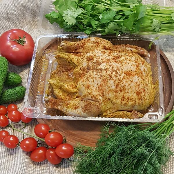 Курочка целая для запекания в горчичном соусе с паприкой