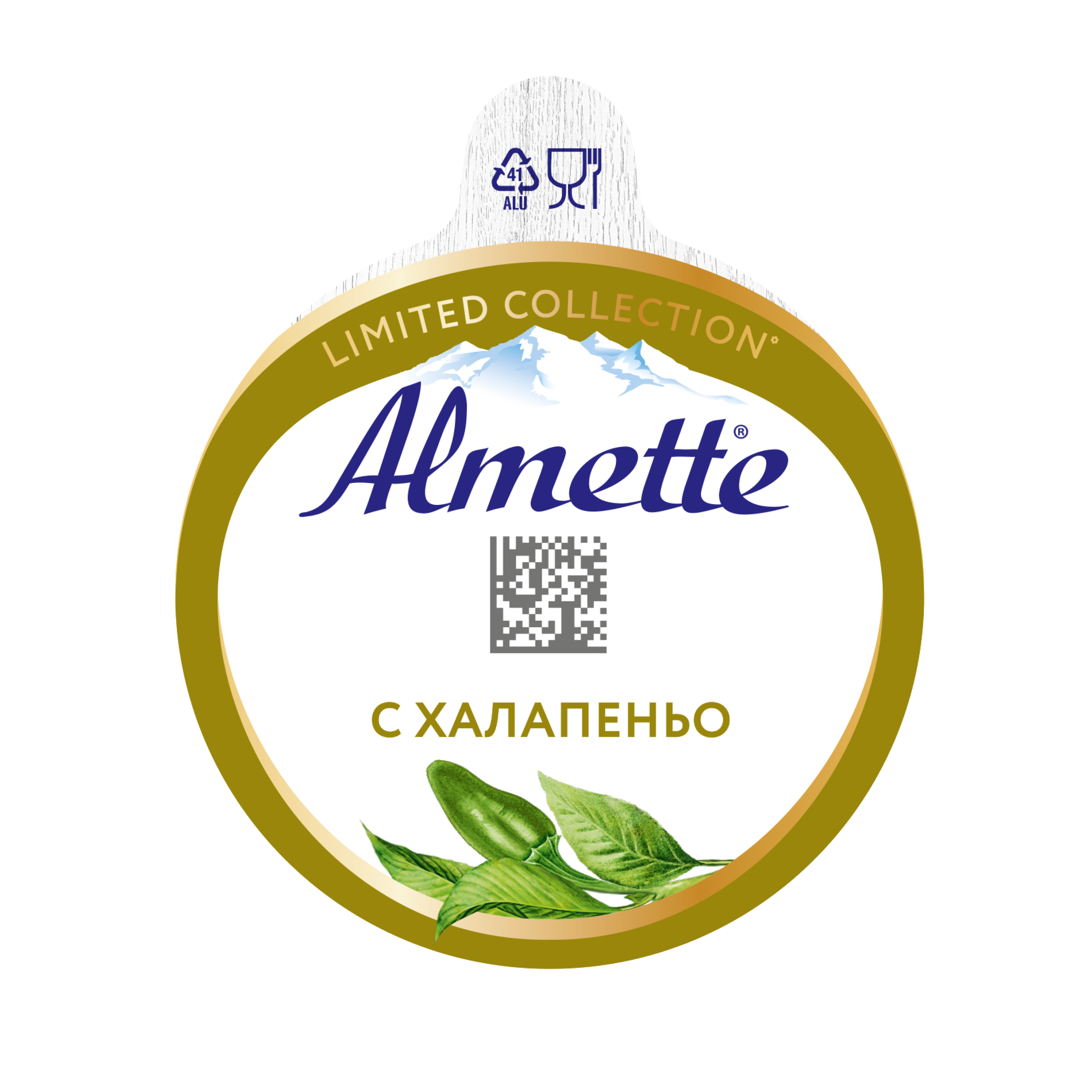 

Сыр творожный Almette с халапеньо, 150 г