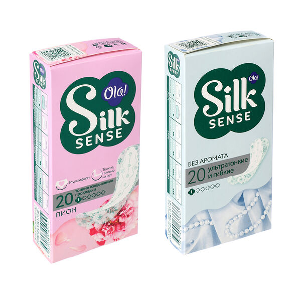 Прокладки ежедневные ola! тонкие стринг-мультиформ белый пион, без аромата, в ассортименте, 20 штук