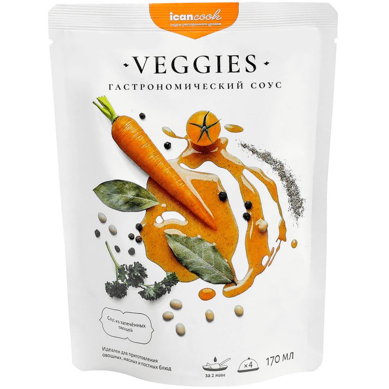 

Гастрономический соус Icancook Veggies 170 мл