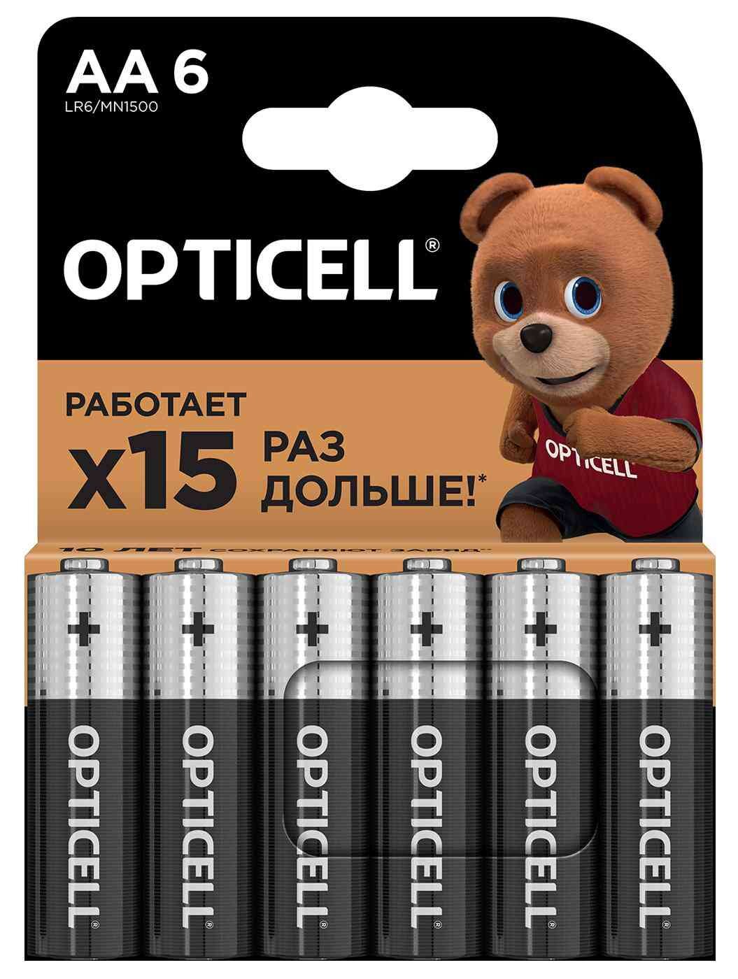 

Батарейки Opticell Basic AA 6 шт.