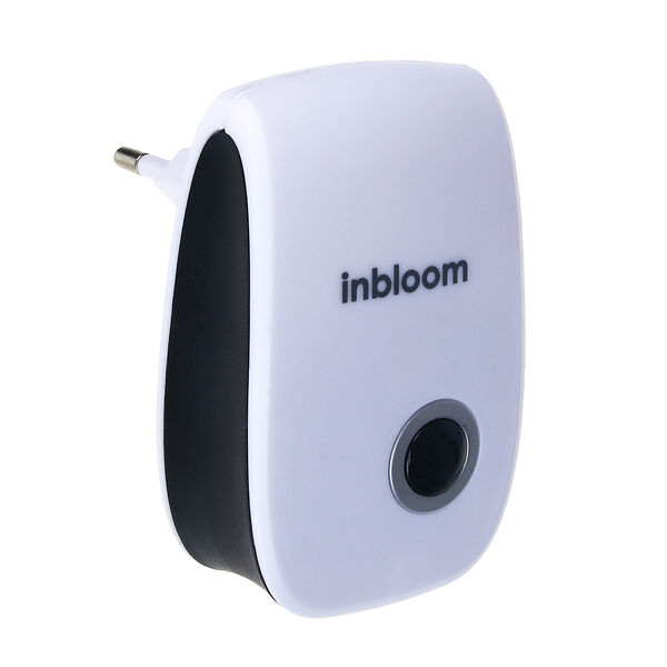 Inbloom отпугиватель ультразвуковой 85х55х30мм, ас90-220v, 50hz, 5w, 15-22м2, abs