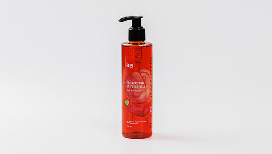 Гель для душа ВкусВилл Персик и перец, 250мл