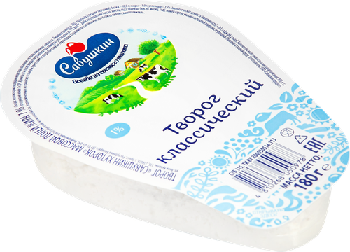 

Творог Савушкин Хуторок 1% 180г