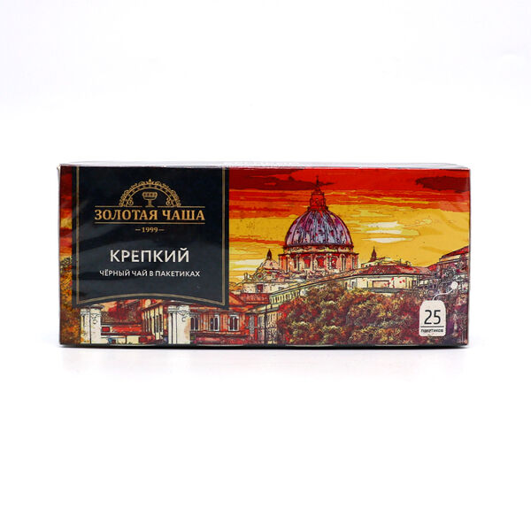 Чай черный Золотая чаша Индийский крепкий байх 25*2г
