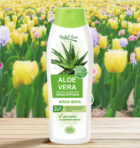 

Шампунь-кондиционер для волос Iris Herbal Care Алоэ-вера мицеллярный 400 мл