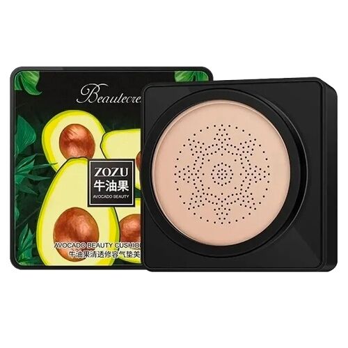 Кушон для лица Zozu 3 в 1 тон 01 натуральный с экстрактом Авокадо