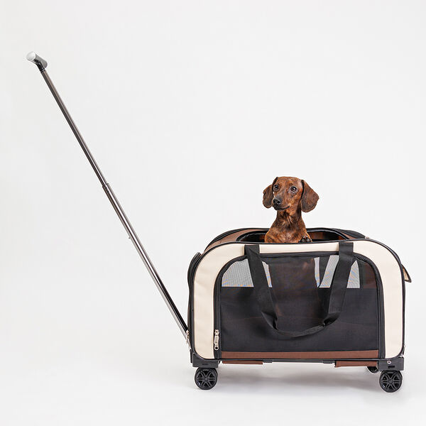 Сумка-тележка Rurri для переноски собак и кошек мелких пород, 54.5х32.5х42 см