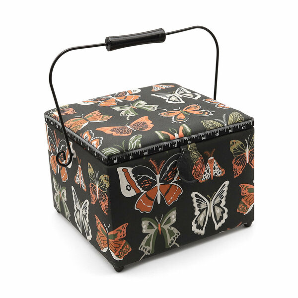 612066 Корзина для рукоделия прямоугольной формы L 'Бабочка' Butterfly Prym