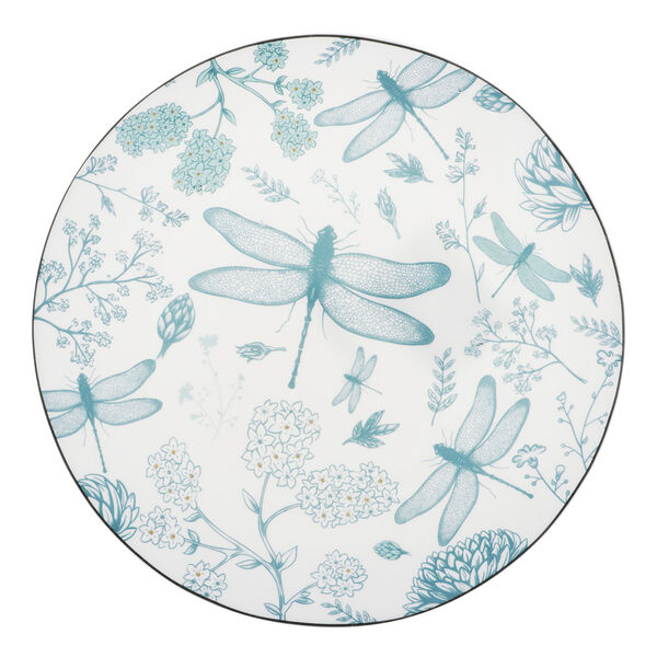 By collection флорес тарелка десертная опаловое стекло 21.5 см