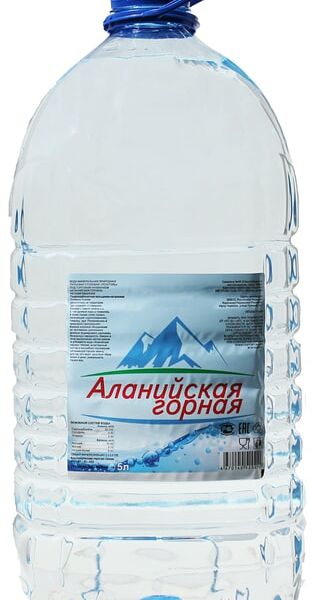 Вода Аланийская горная минеральная природная питьевая столовая Теберель негазированная 5л